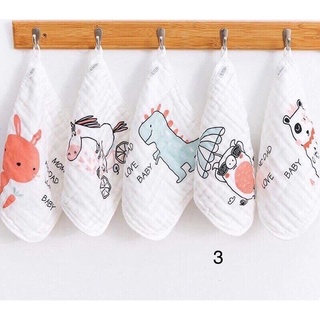 Khăn sữa cho bé - Gói 5 khăn xô 6 lớp cho bé 30 x 30cm mềm mịn và siêu thấm hút - Happypig