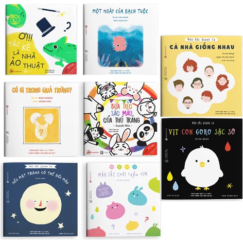 Sách - Full combo ehon Màu Sắc - Giúp bé định hình và khám phá thế giới sắc màu đầy thú vị (Dành cho bé từ 0 - 6 tuổi)
