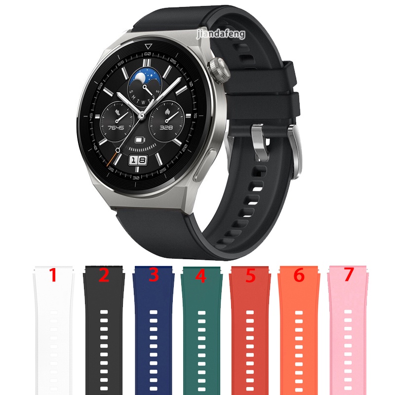 Dây Đeo Silicon 46mm Cho Đồng Hồ Thông Minh HUAWEI WATCH GT3 Pro