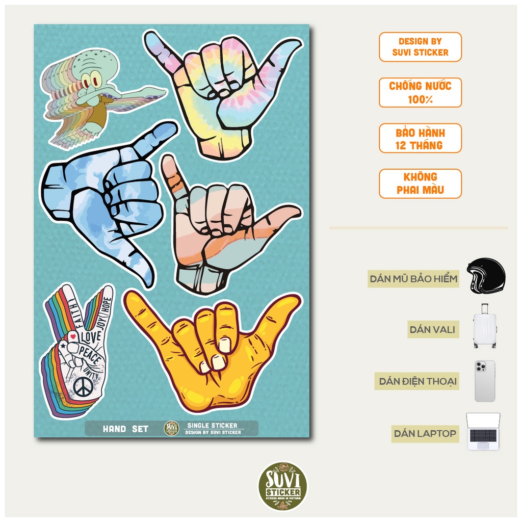 STICKER LẺ - Sticker Dabbing Move dán mũ bảo hiểm, laptop, điện thoại, vali. MSP: SS10