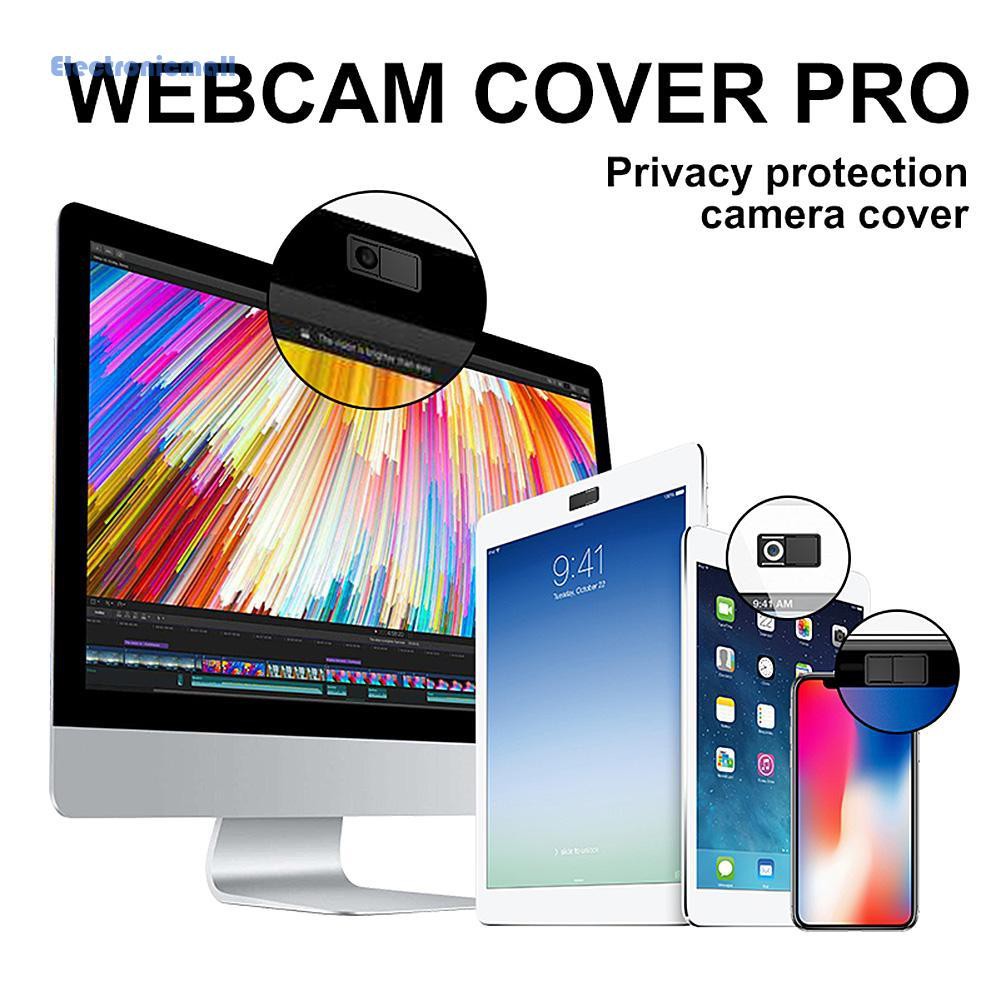 ElectronicMall01 3pcs Black Webcam Cover Privacy Protection Shutter Anti-hacker for Phone