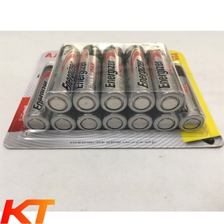 Pin AA, AAA  Alkaline 1.5v Energizer E91/LR6, E92/BP12 (Xuất xứ Singapore) Loại vỉ 12viên