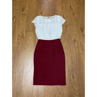 Bộ áo eva de eva và chân váy ivy size S
