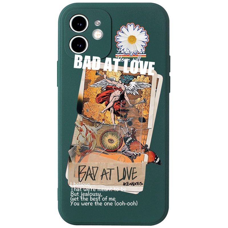 Ốp lưng JURSUE mềm chống bẩn hình dễ thương đẹp đen cho iPhone 13 12 11 Pro Max SE 2020 X XR XS 8 7 ip 6S 6 Plus Y1751