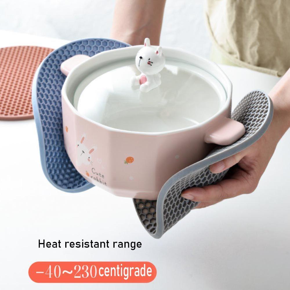 LEISURE Đế Lót Nồi Bằng Silicone Chống Trượt Tiện Dụng Cho Nhà Bếp