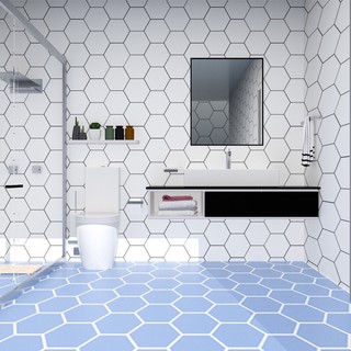 decal gạch bông pp chịu nước lục giác