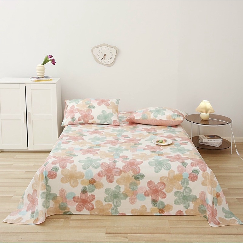 Set ga gối cotton IGUN BEDDING chất liệu siêu mềm mịn thoáng mát