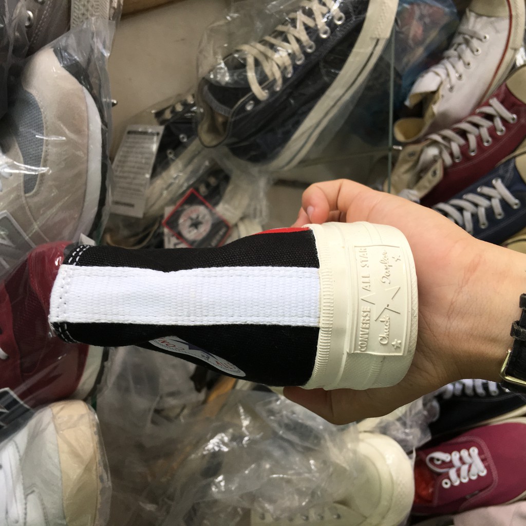 [Mã NOLAN50k giảm ngay 50k] Giày Sneaker Nam Nữ Converse CDG Play Black High (fullbox+freeship)