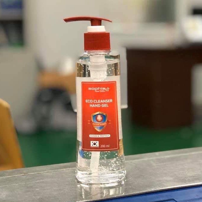 Gel rửa tay khô Eco Cleanser Hand Gel Sophia Seoul Golden 200ml | BigBuy360 - bigbuy360.vn