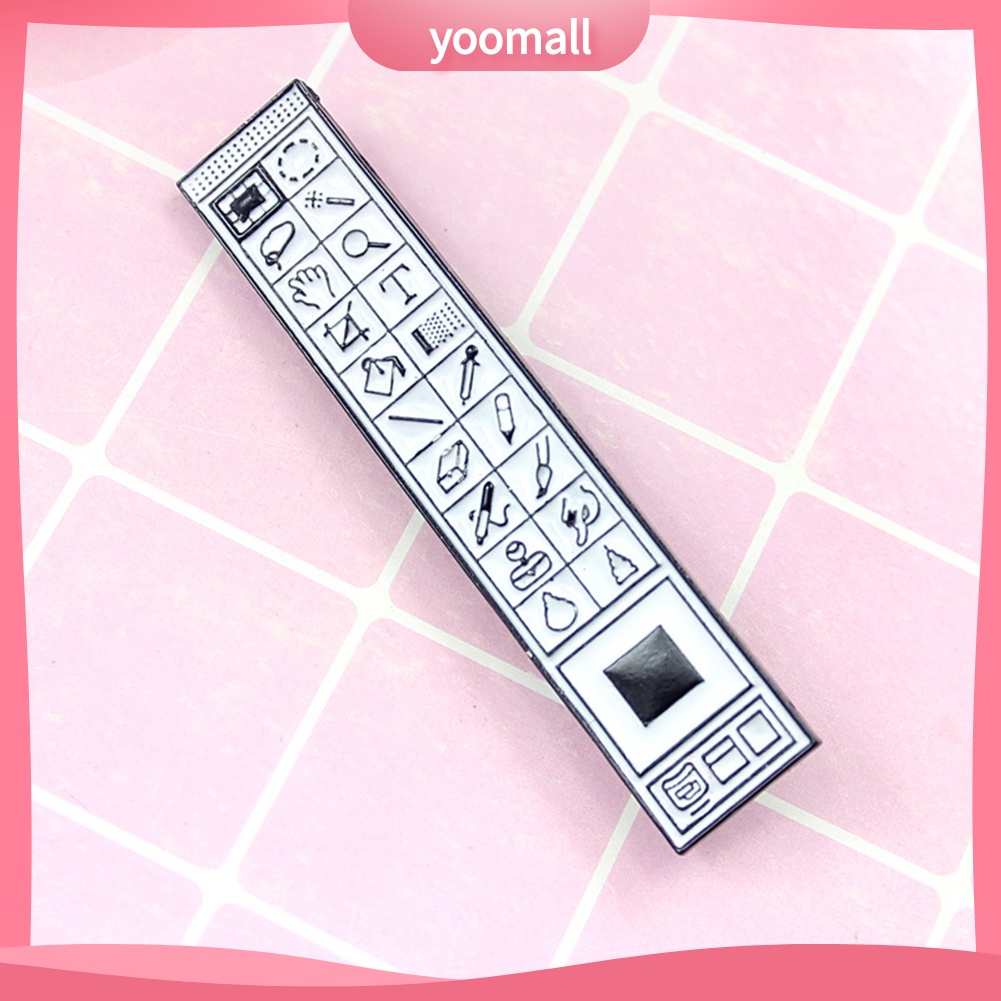 YOML✔Creative Photoshop PS Toolbar Brooch Pin Denim Jacket Collar Backpack Badge