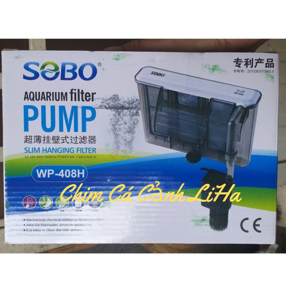 Lọc Treo Sobo WP408H (6W - 680L/H) - Lọc Thác Cho Bể Cá, Thủy Sinh