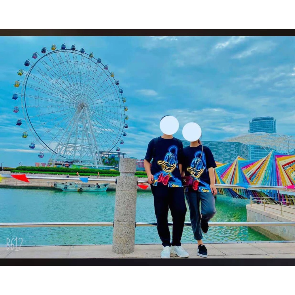 Áo thun Unisex phông trơn nam nữ tay lỡ oversize form rộng hình vịt Donal Disney