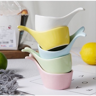 Bát chén sứ mini cho bé ăn dặm hình đuôi cá cho bé ăn dặm kiểu Nhật