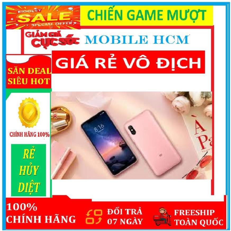 { Siêu Sale - Gía Rẻ - Vô Địch } " Điện Thoại " XIAOMI REDMI 6 PRO 6PRO ram 4G/64G MỚI 100% Fullbox { Đủ Màu }