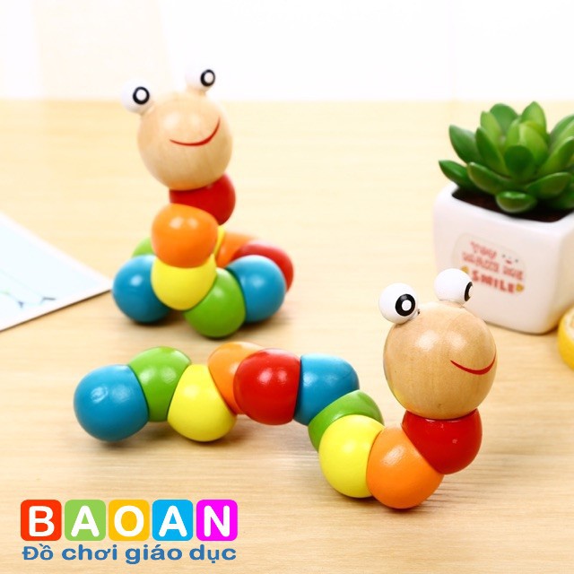 Sâu gỗ đồ chơi cho bé