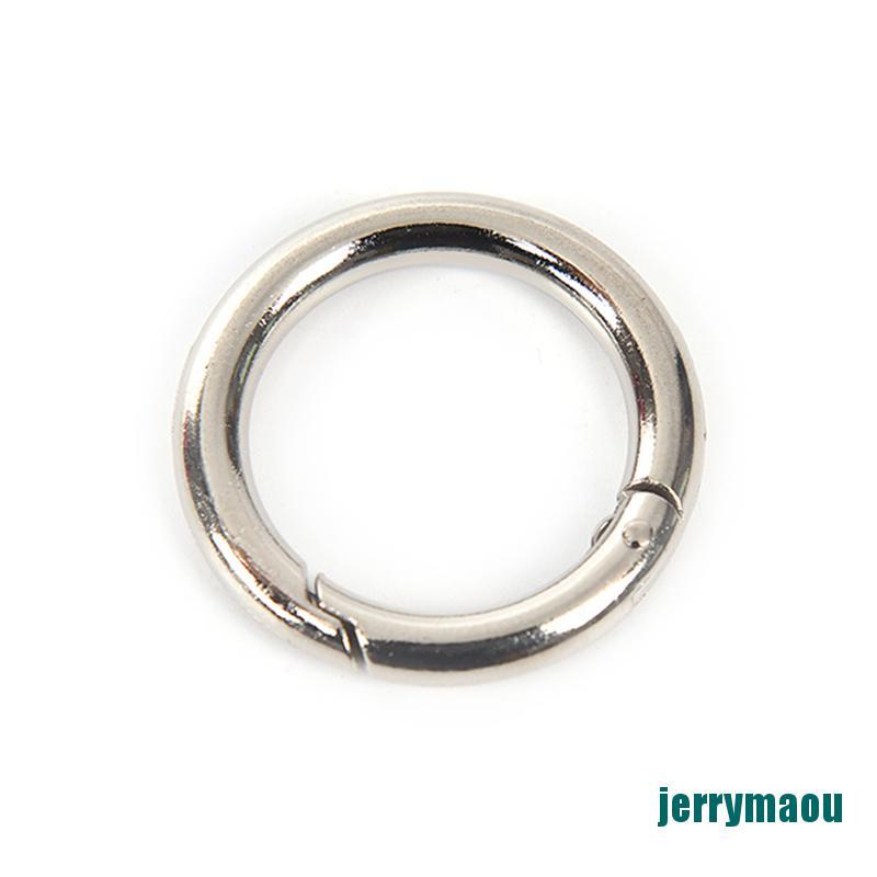 Set 5 Móc Khóa Tròn Bằng Kim Loại 35mm