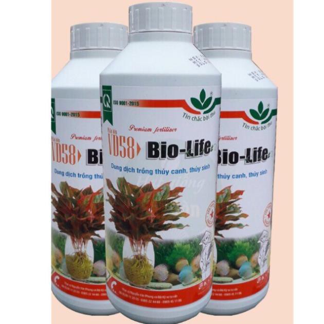 Dung dịch trồng thủy canh, thủy sinh Vidan Bio - Life chai 1 lít