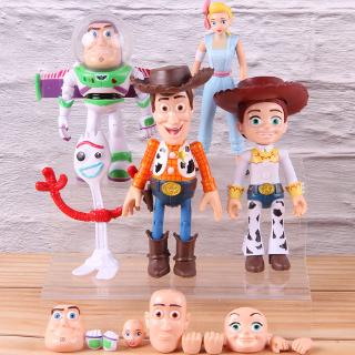 Mô hình búp bê các nhân vật Woody Jessie Buzz Lightyear Forky BoPeep Woody trong phim Toy Story 4 xinh xắn