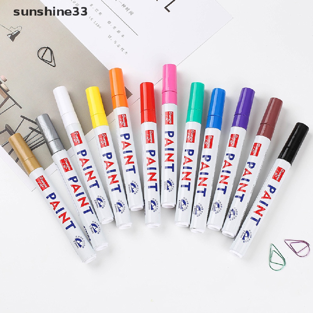 Set 12 Bút Đánh Dấu Lốp Xe Hơi Chống Phai Màu