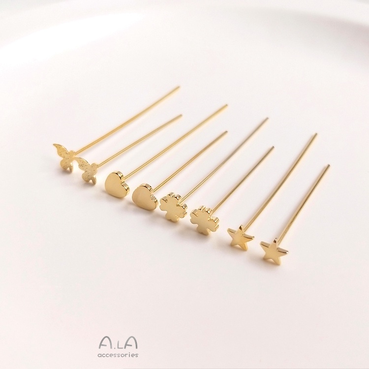 Kim Chữ T Mạ Vàng 14K Nhiều Màu Sắc