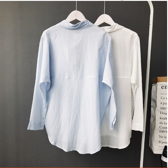 XAU354 Áo sơ mi cotton dáng suông phong cách Nhật bản | BigBuy360 - bigbuy360.vn