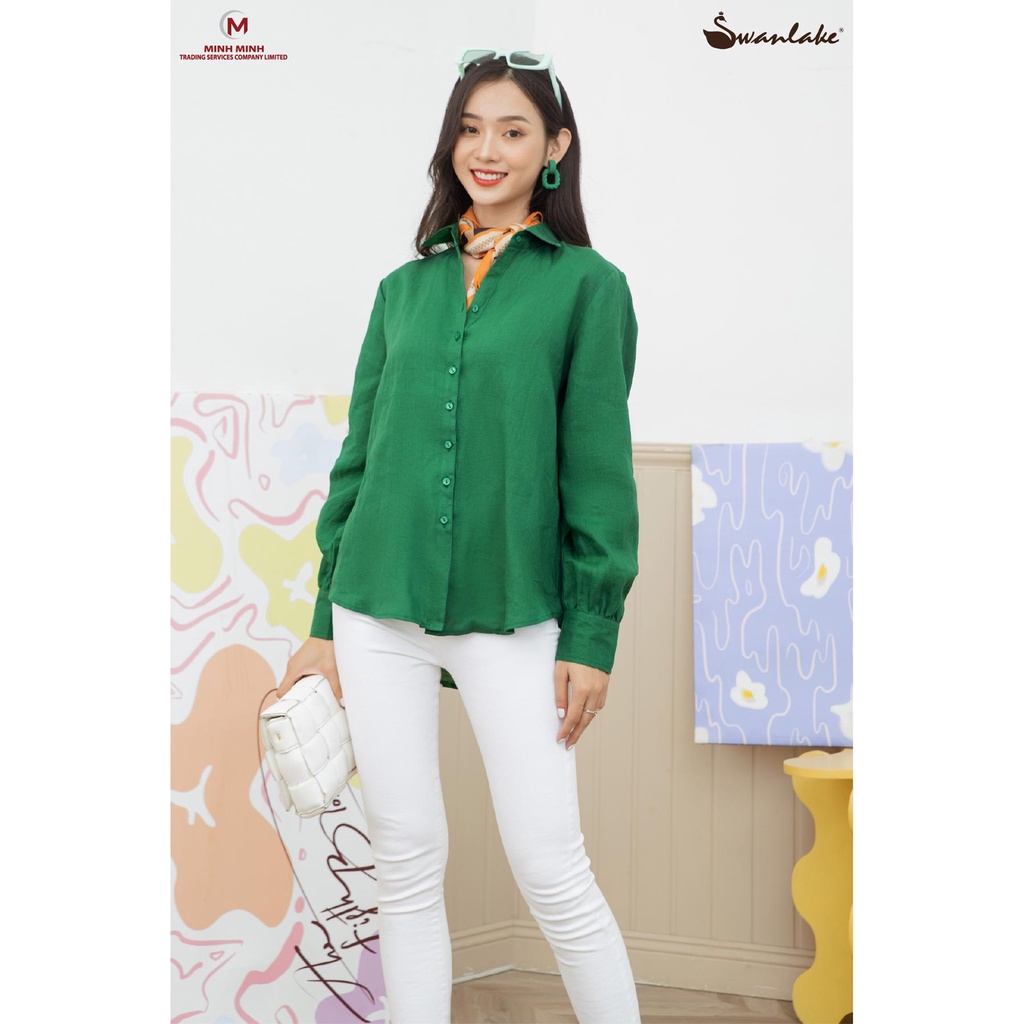 Áo sơ mi vải line Swanlake - Mã hàng: A09302LW03