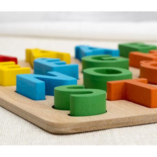 Bảng chữ cái tiếng việt, bảng chữ cái gỗ nổi chữ và số cho bé, kích thước 30x22cm, giúp bé phát triển tư duy