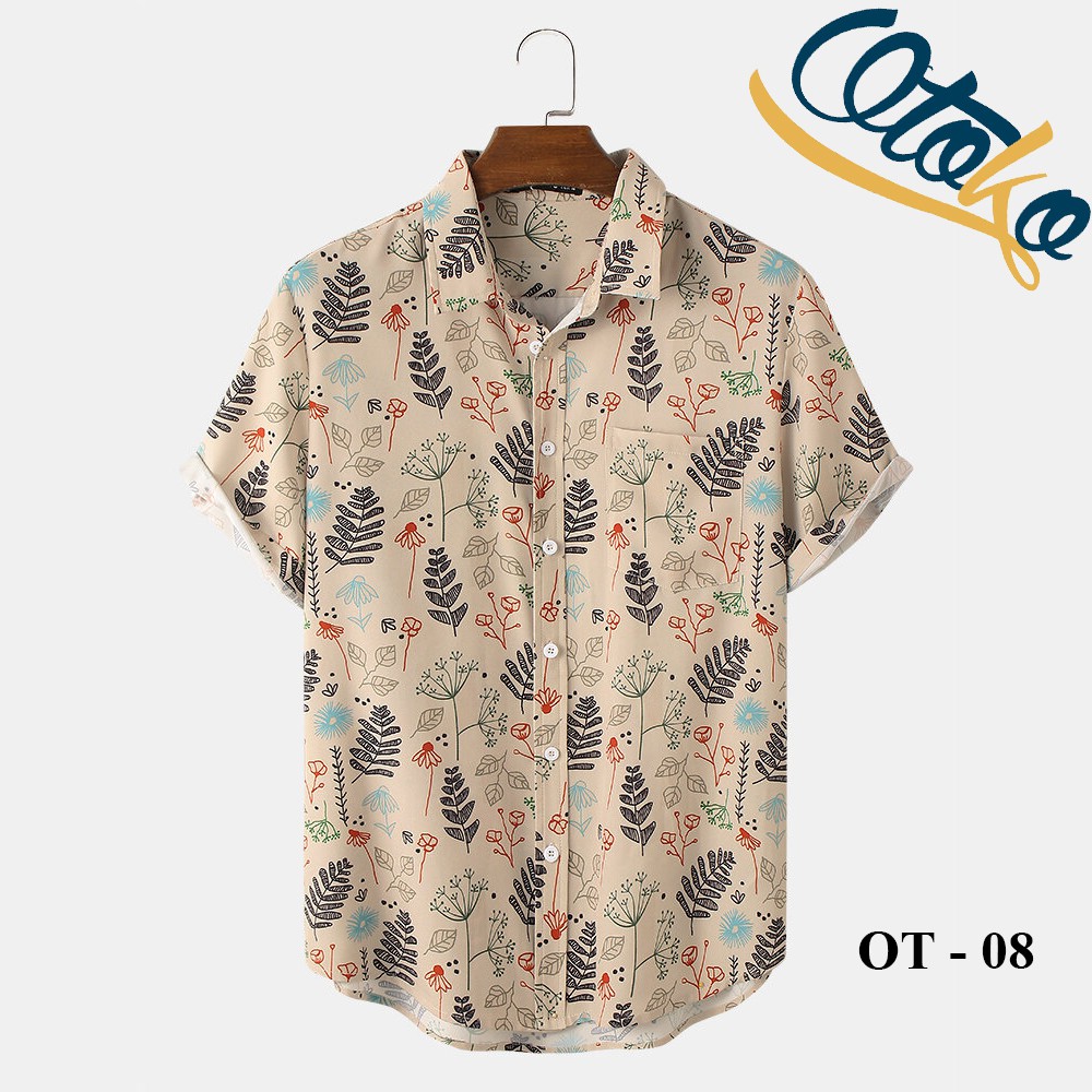 Sơ Mi Hoạ Tiết Nam Cuban Shirt OT07 Áo Sơ Mi Nam Họa Tiết Tay Ngắn Chất Lụa Đũi Cao Cấp Trẻ Trung Sang Trọng. Deal Sock | BigBuy360 - bigbuy360.vn