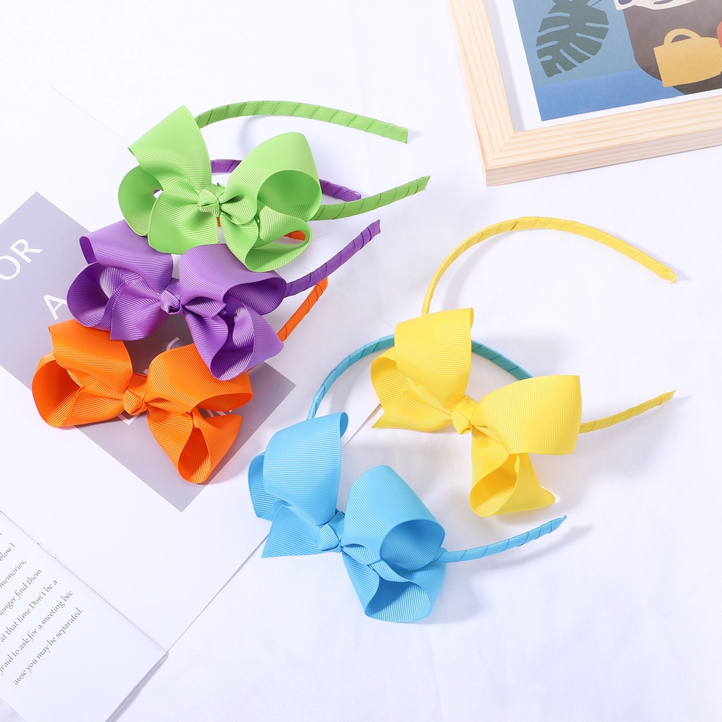 Cài tóc nơ KIDSBOWS nhiều màu tùy chọn cỡ 4.2inch thời trang cho bé gái