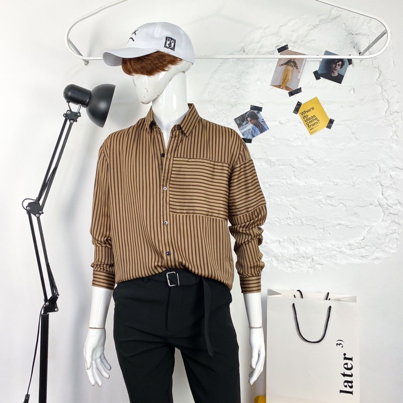 [6 Mã SALE] Áo Sơ Mi Nam Form Rộng Dài Tay Chất Vải Đũi Mềm Phong Cách Hàn Quốc Play Boys | BigBuy360 - bigbuy360.vn