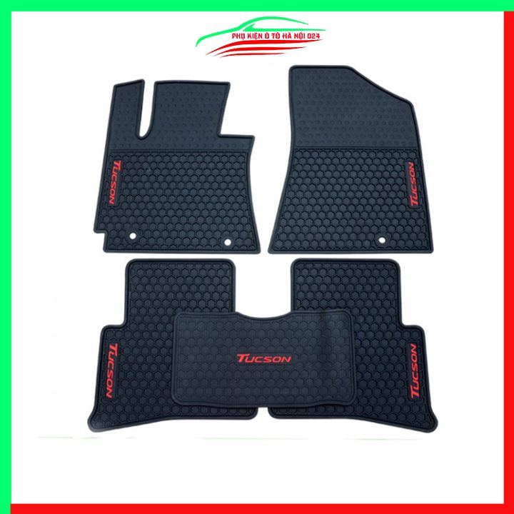 Thảm lót sàn cao su cho xe HYUNDAI TUCSON 2022-2023-2024 hàng chuẩn theo xe chịu lực tốt