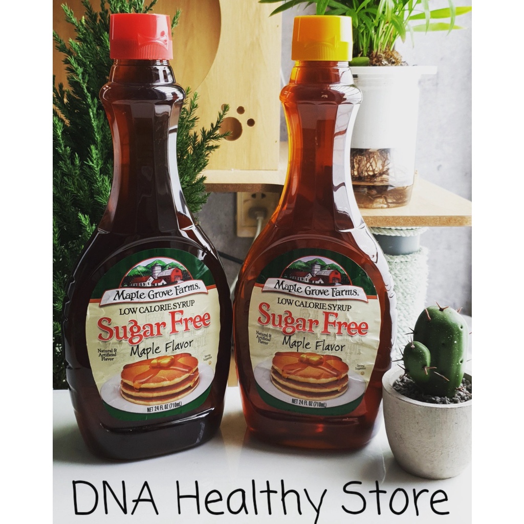 Syrup lá phong Oganic, không đường, ít calo, healthy, eatclen, keto .. l Maple grove farms organic maple syrup