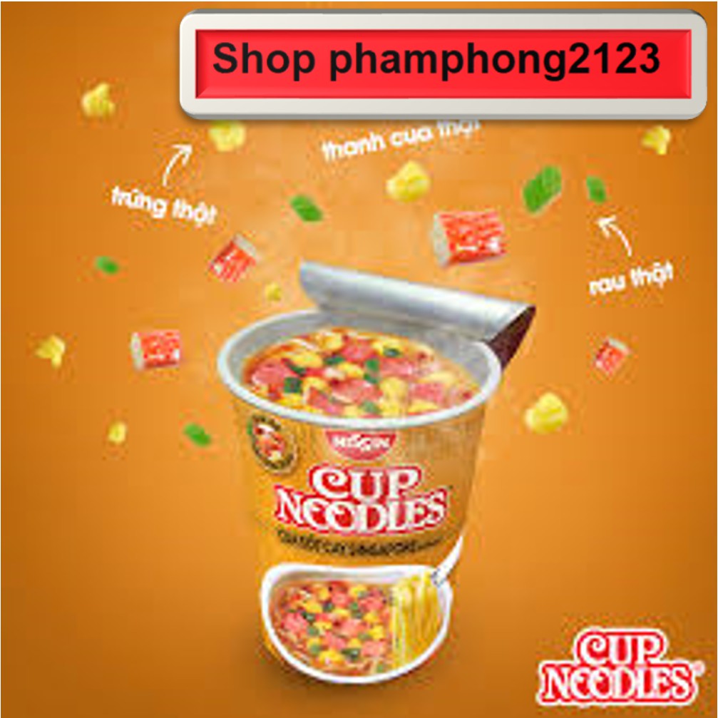 Thùng 12Ly - Mì Nissin Cup Noodles Đủ Hương Vị Lựa Chọn