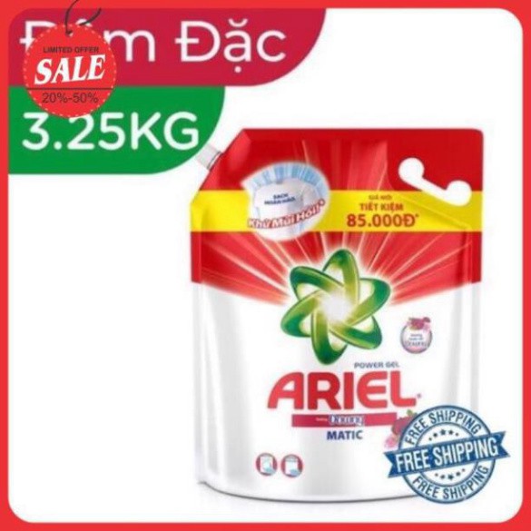 ✨ Nước Giặt Ariel [𝐅𝐑𝐄𝐄𝐒𝐇𝐈𝐏] Hương Downy Đậm Đặc Sạch Nhanh túi 3.25kg