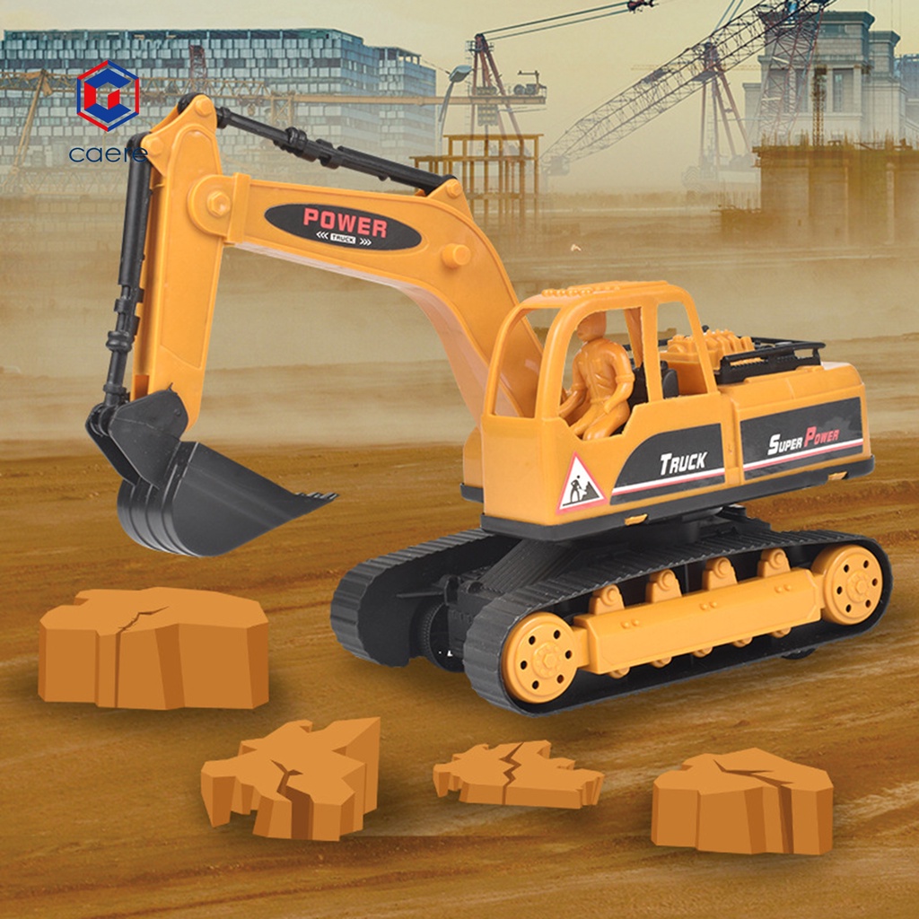 Mô hình xe xúc đất điều khiển từ xa bằng ABS chống sốc cho bé