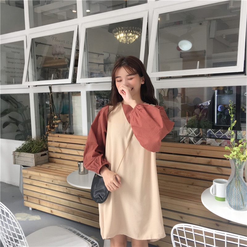 Đầm Xiaozhainv Tay Dài Phong Cách Hàn Quốc | BigBuy360 - bigbuy360.vn