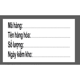Tem kiểm kho, tem kiểm hàng hoá kích thước 5x3cm