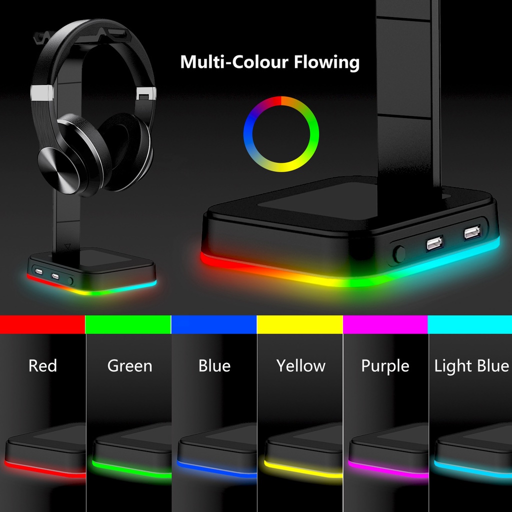 ⭐Giá Đỡ Tai Nghe Led RGB 4 trong 1 Đa Dạng Màu Sắc Trang Trí Bàn Làm Việc, Gaming Có Pin Dự Trữ - ZIN DEOCR ⭐ | BigBuy360 - bigbuy360.vn
