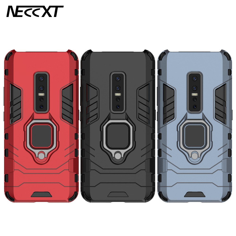 NECCXT Ốp lưng điện thoại cứng Vivo V11 V15 Pro V11i V9 Youth Vivo V5S V5 Plus ốp áo giáp chống sốc có nhẫn đứng 03ZG