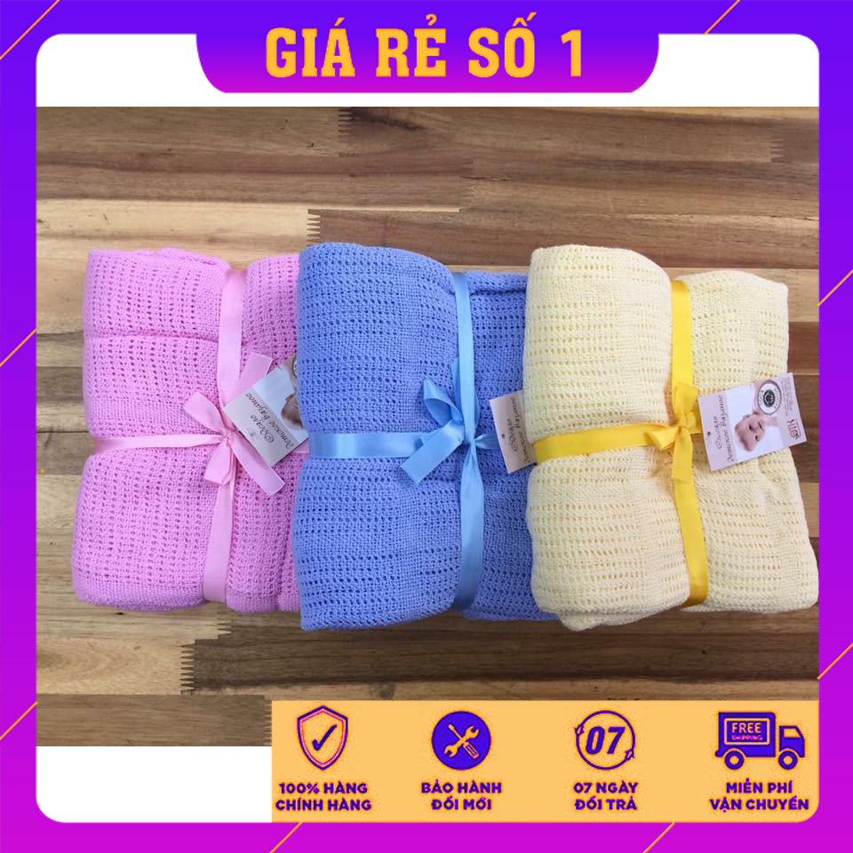 Combo 2 Chăn lưới Nga 100% cotton cho bé