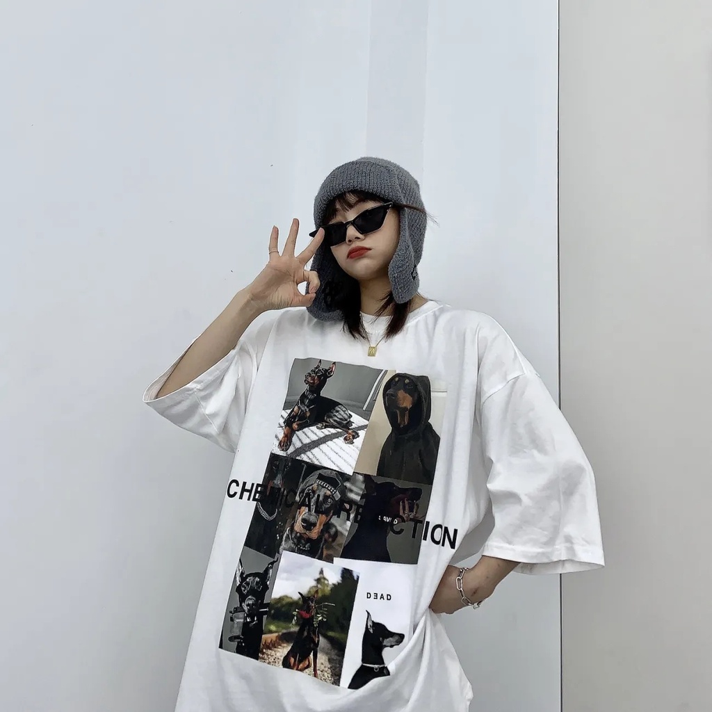 Áo thun tay lỡ D.O.G chất cotton sịn CoolZ phông Unisex nam nữ Cotton oversize form rộng phong cách Hiphop