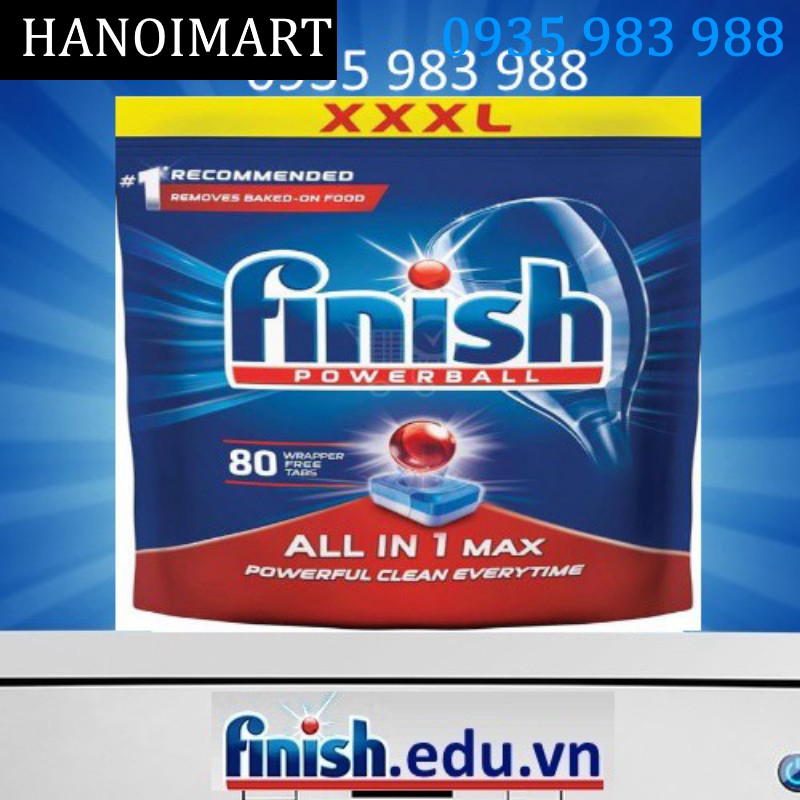 viên rửa bát finish all in 1 max 80 viên - HANOIMART