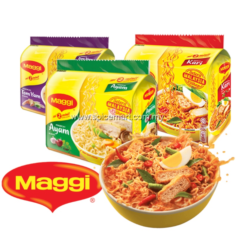 Mì gói hương Curry hiệu Maggi Kari Instant Noodles 79g