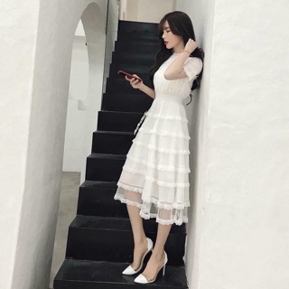 Đầm xếp tầng Giang zozo