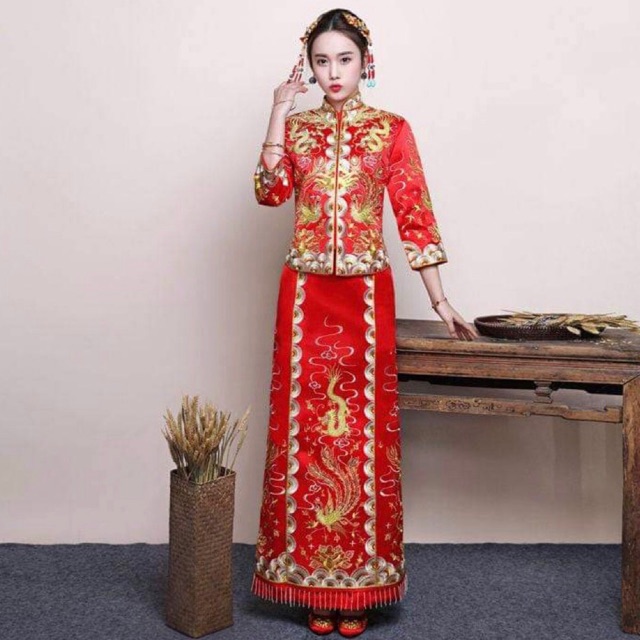 hỷ phục cổ trang trung quốc full thêu siêu đẹp hanfu