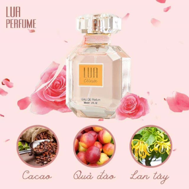 Nước Hoa Nữ LUA Ce'leste hương hoa và trái cây ngọt ngào 50ml