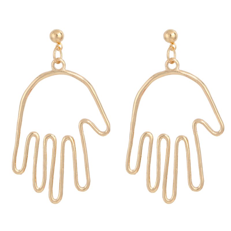 Set 3 Đôi Khuyên Tai Nữ Hình Bàn Tay Thời Trang