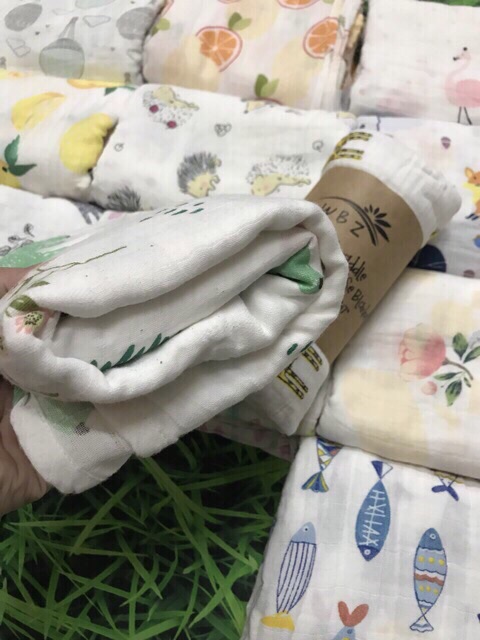 Khăn sợi tre Muslin Swaddle 120cm x 120cm