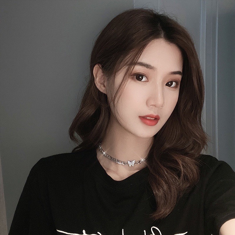 Vòng cổ nữ Choker xích Butterfly hàng Quảng Châu chất đẹp