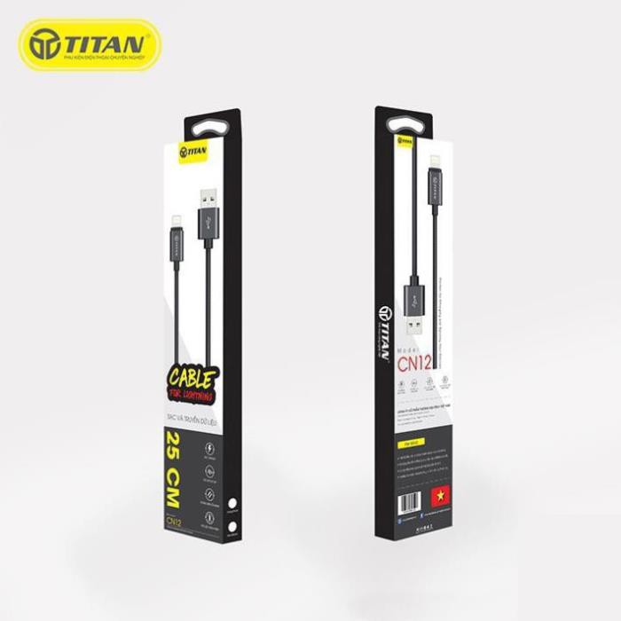 Cáp Ngắn 25cm Dây Dù Chân Micro TITAN CN11 - Bảo hành 12 tháng 1 đổi 1